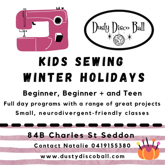 Winter School Holiday Sewing Classes Melbourne