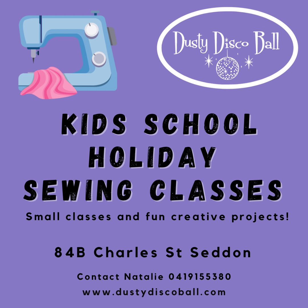 Kids School Holiday Sewing: September 19, 20,21 and 27,28,29