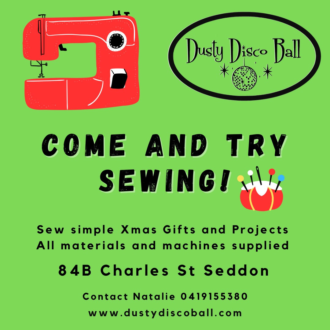Come and Try Sewing! Absolute Beginner Sewing Xmas Workshop (1.5 hours)