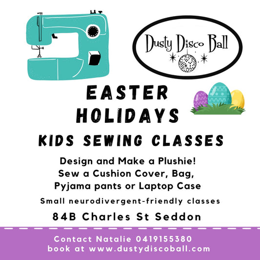 Easter School Holiday Kids Sewing Classes (full day)
