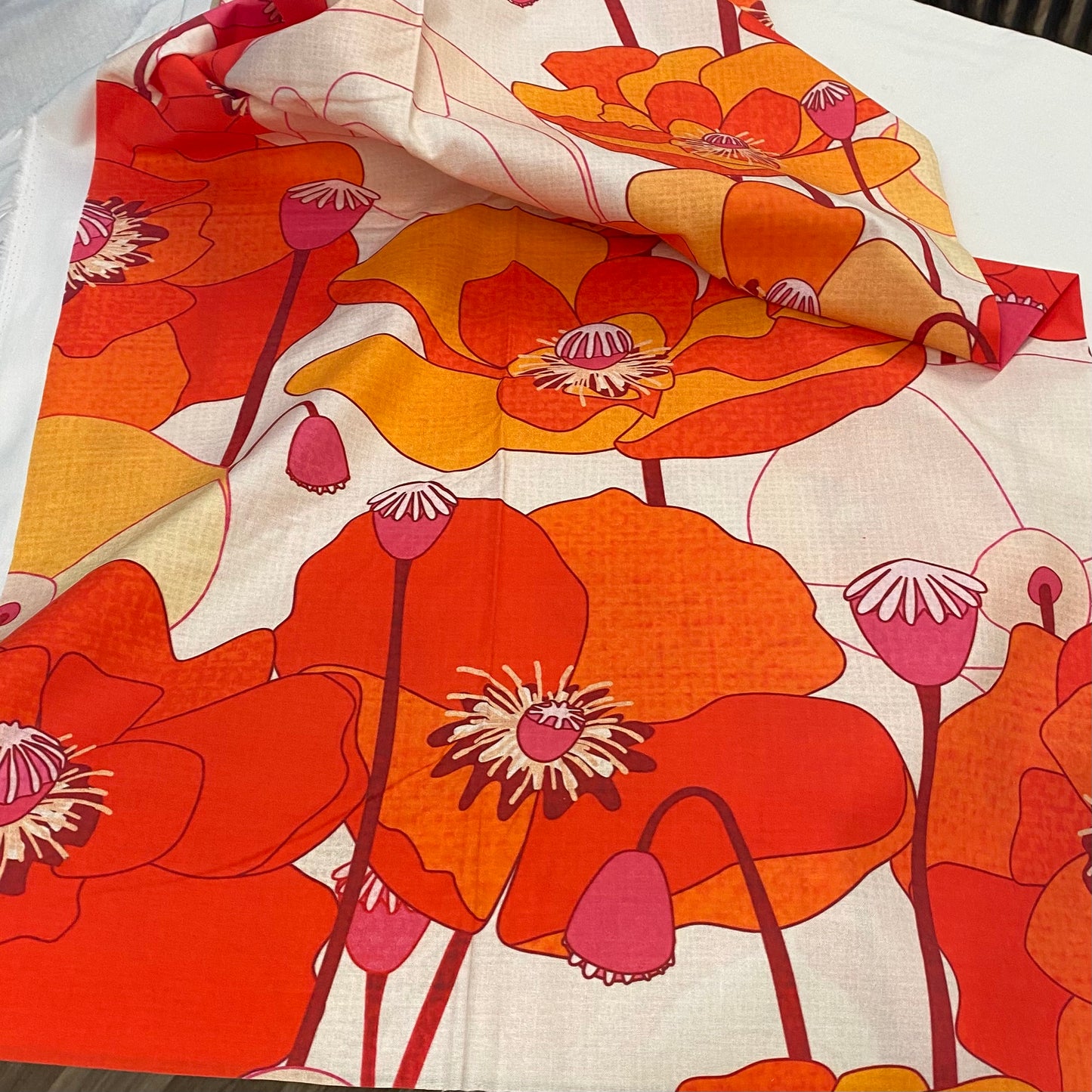 Wild Poppy Meadow - large, red colourway