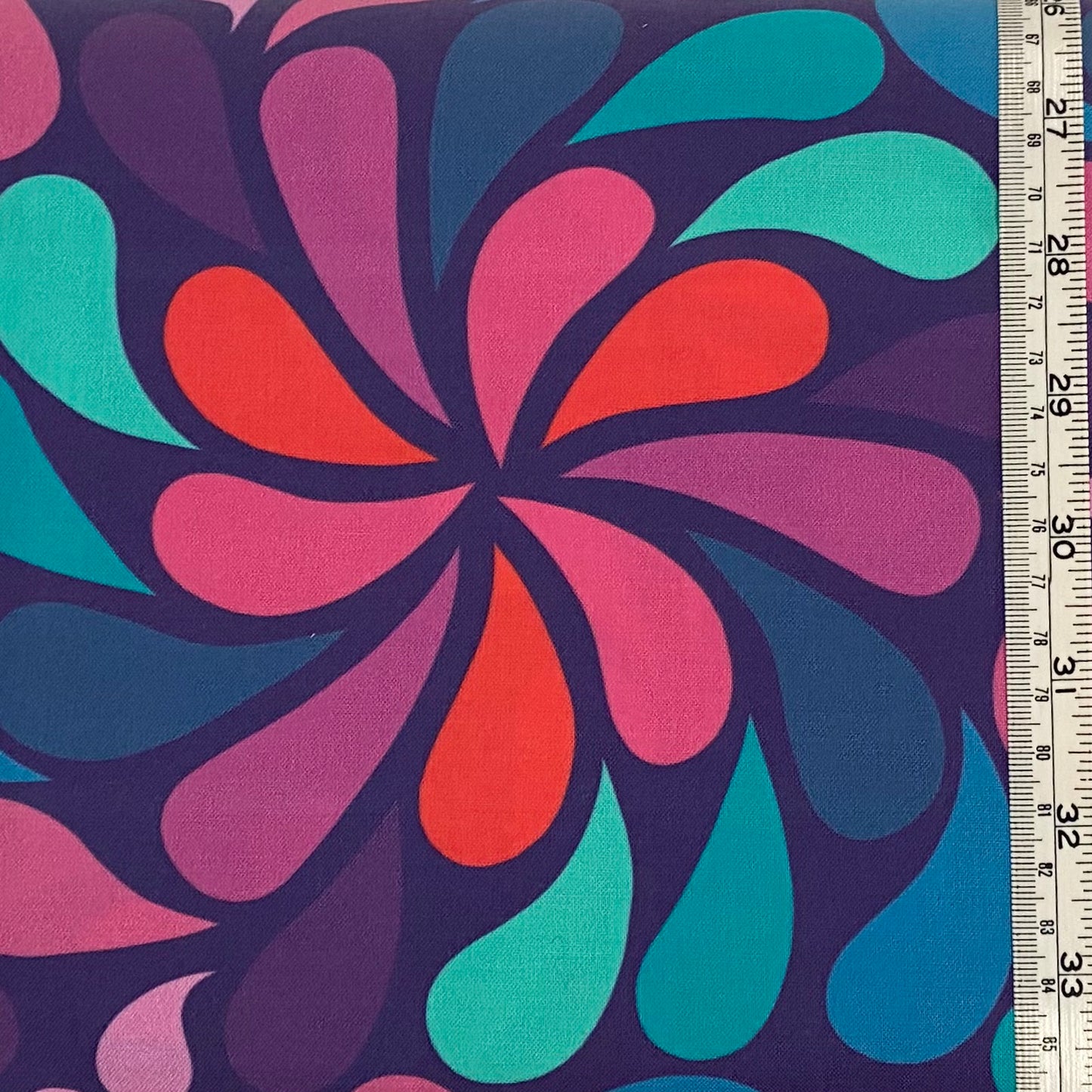 In a Spin - large, jewel tones