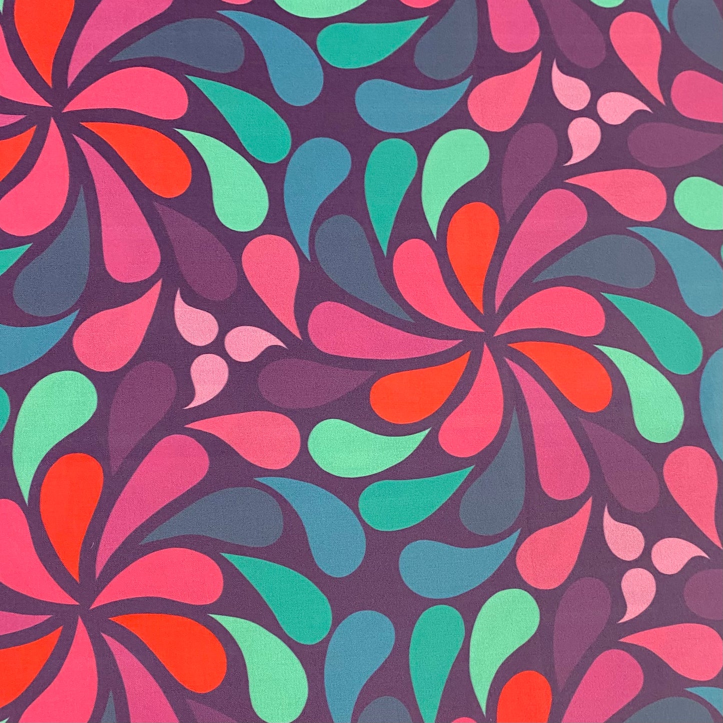 In a Spin - large, jewel tones