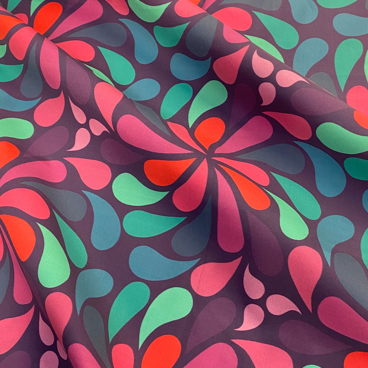 In a Spin - large, jewel tones