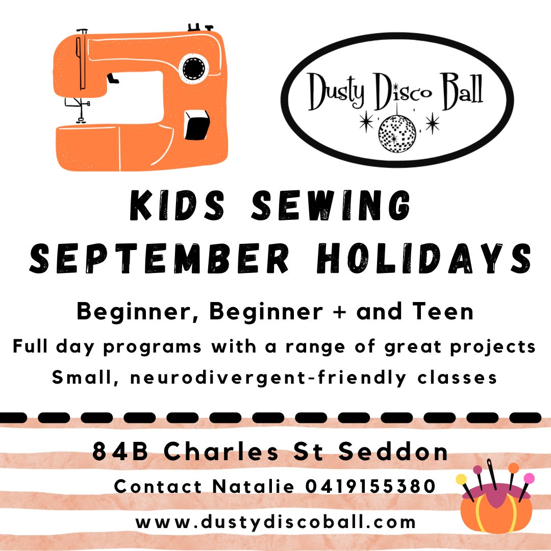 Full Day September School Holiday Sewing Classes Melbourne