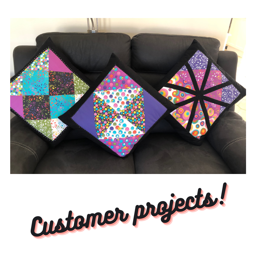 Kit: 1960s Quilted Cushions - set of three